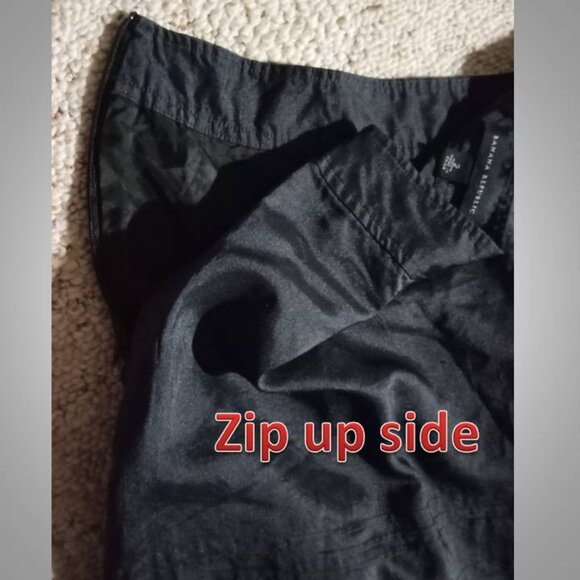 Banana Republic black SILK skirt women's size 2 - Picture 8 of 8